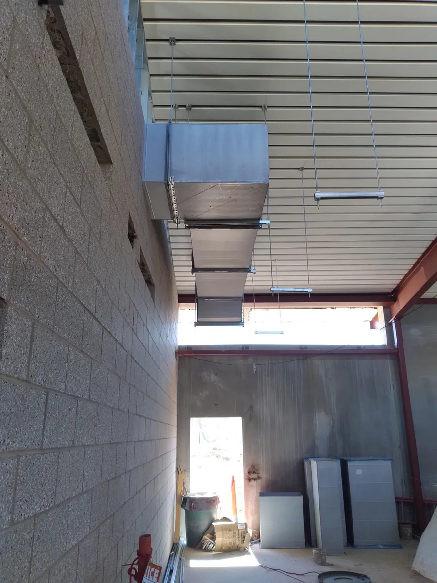 Rectangular duct run